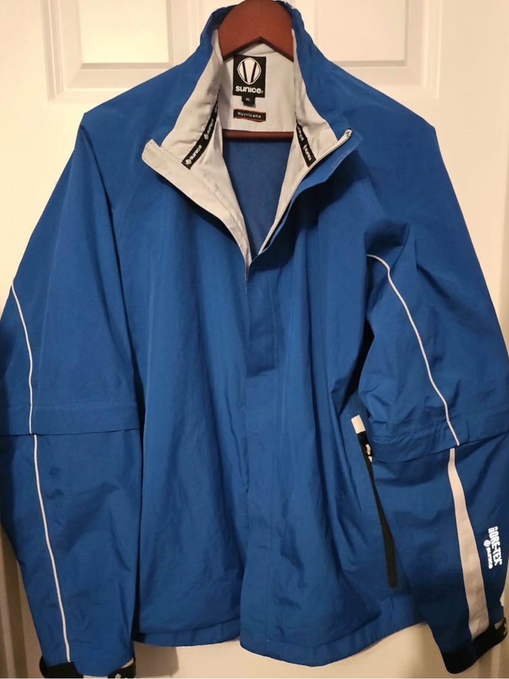 Sunice Blue Men's Ski Jacket with White Trim